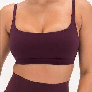 Vitality Cloud II Scoop Sports Bra Wine Medium